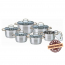Набор кастрюль 12 пр. Maestro MR-3516-12 - Набор кастрюль 12 пр. Maestro MR-3516-12