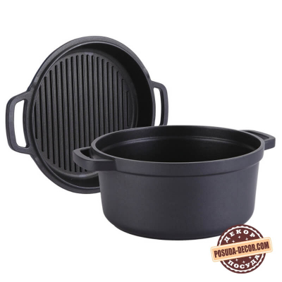 Кастрюля + сковорода гриль 2,55 л Maestro MR-4120 Кастрюля + сковорода гриль 2,55 л Maestro MR-4120
