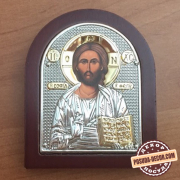 Икона Иисус 8,5 х 7 см мельхиор 105JJ14053